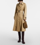 Burberry Clip Messenger suede top-handle bag