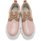 Joshua Sanders Pink Patent Velar Derbys