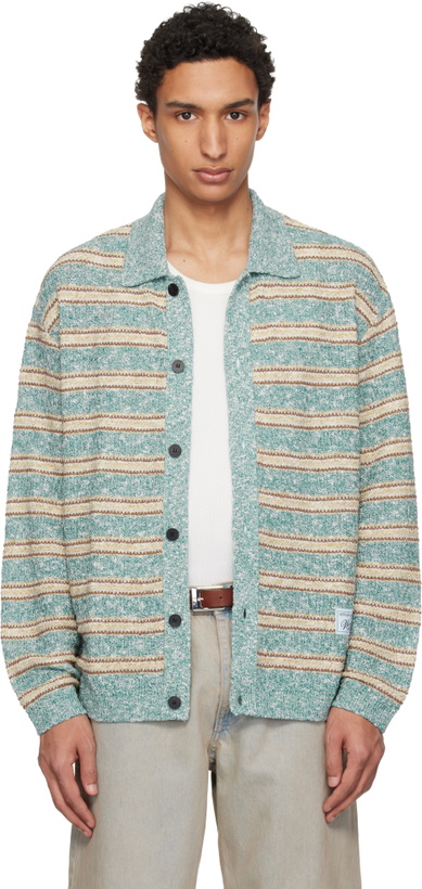 Photo: WOOYOUNGMI Blue Striped Cardigan