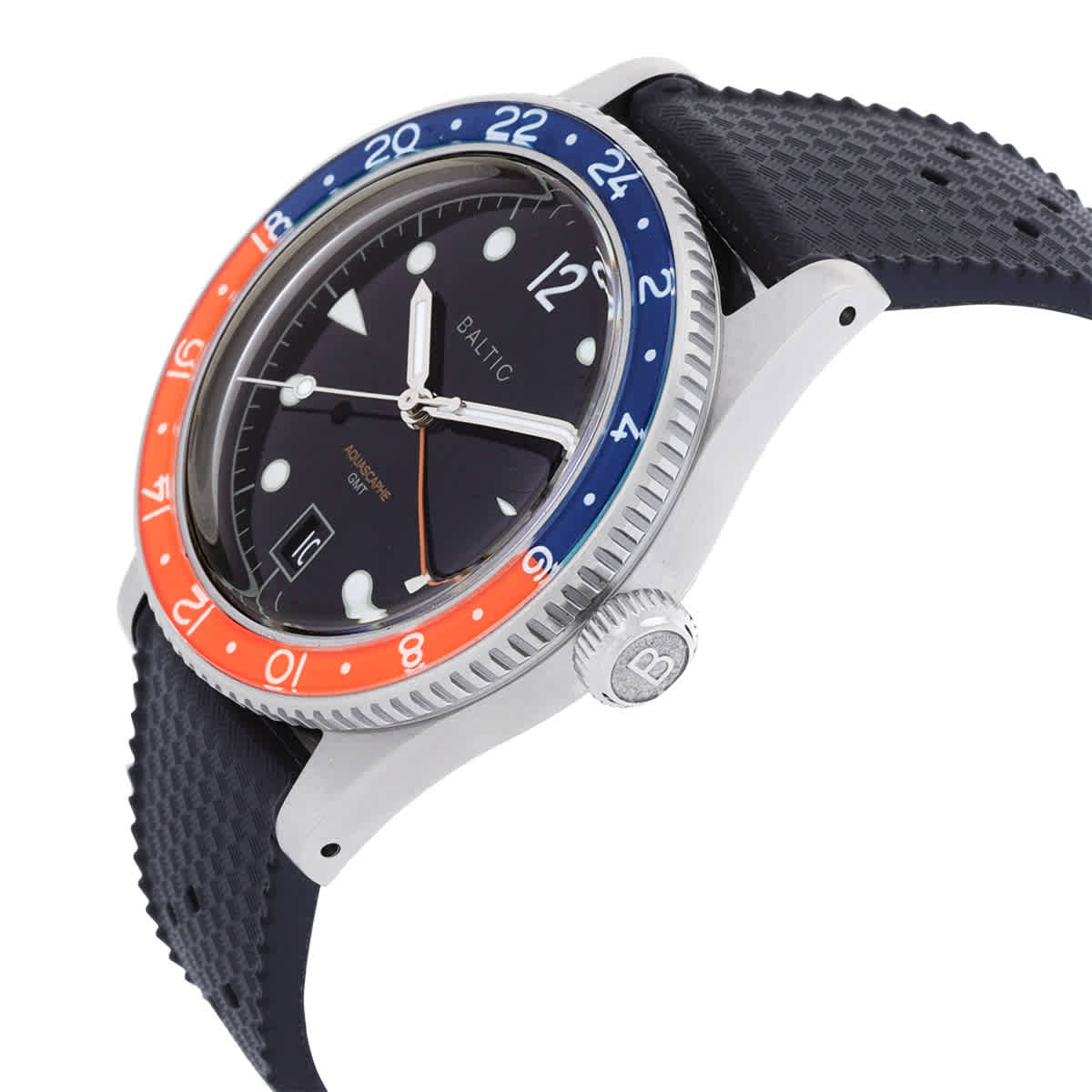 Baltic Aquascaphe Gmt Automatic Black Dial Mens Watch AQUAGMTOR