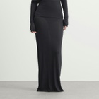SKIMS Women's Sheer Modal Long Skirt in Onyx