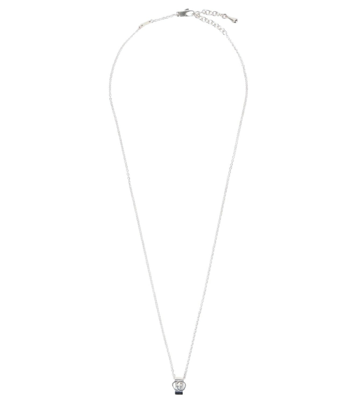 【Gucci】 Double G Key Necklace Silver GUCCI Ag925 Silver Double G Key Necklace 50cm Pendant Charm