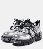 Rabanne x New Rock embellished leather boots