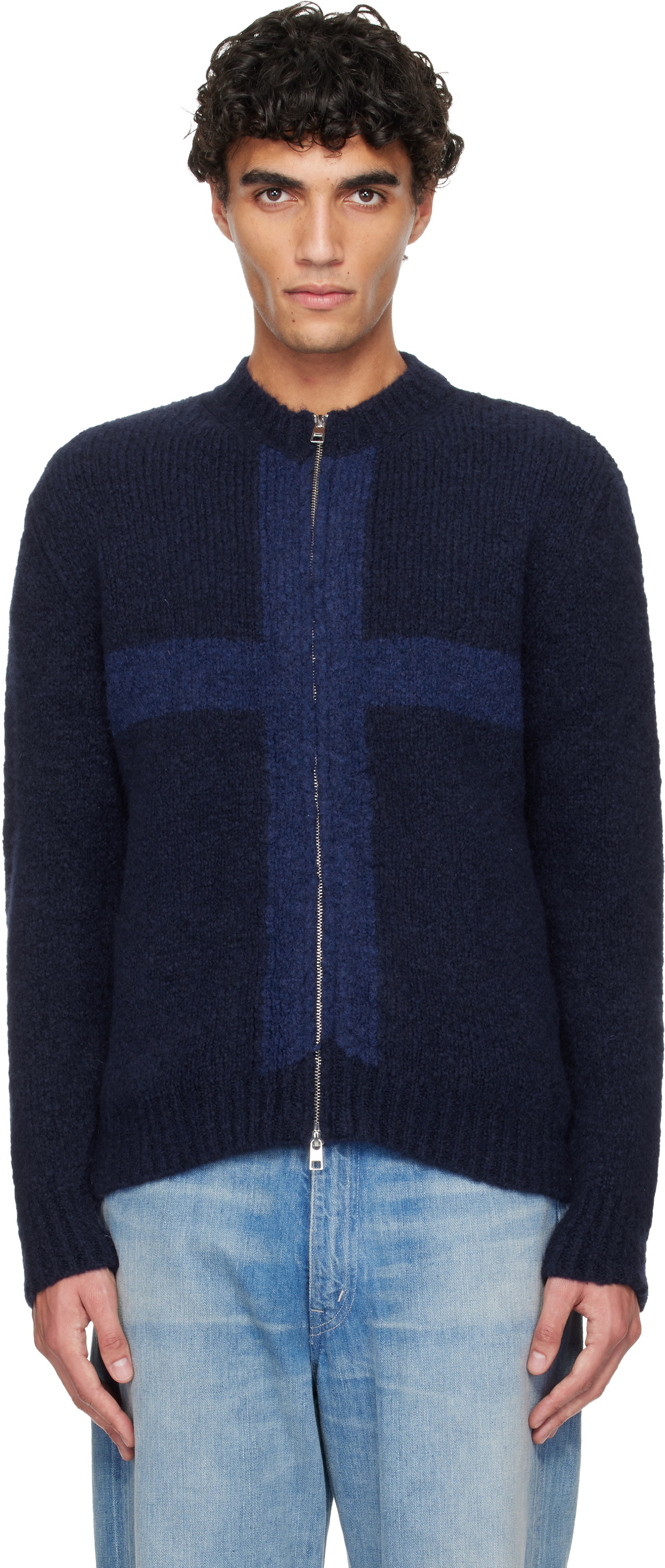 Paloma Wool Navy Cruz Sweater