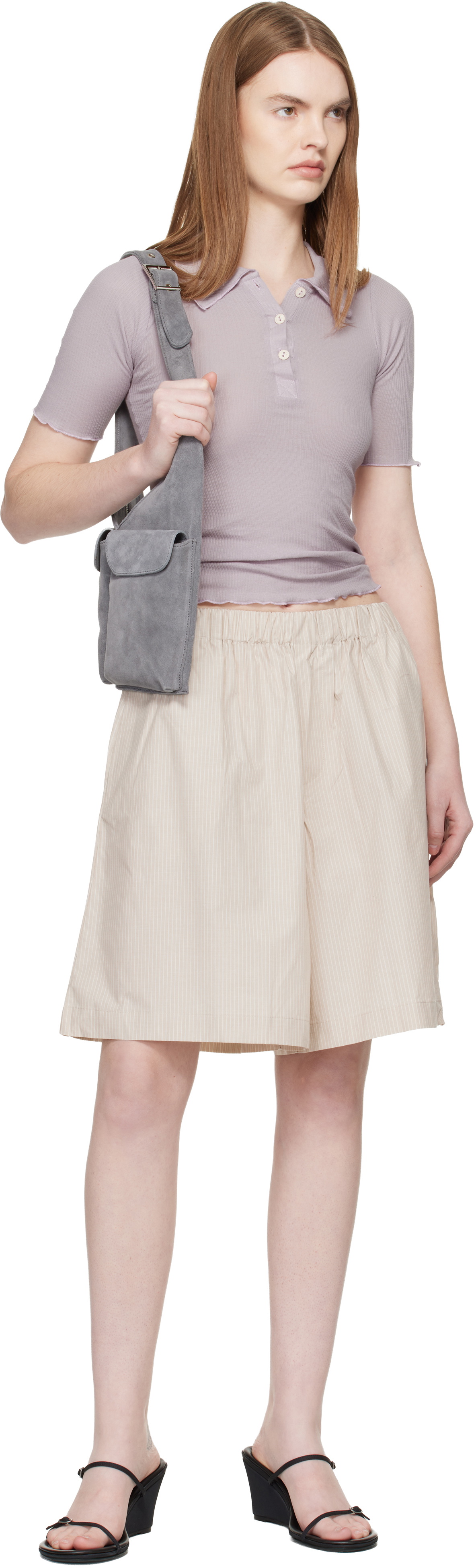 Baserange Beige Claude Shorts