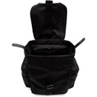 Giorgio Armani Black Satin Backpack