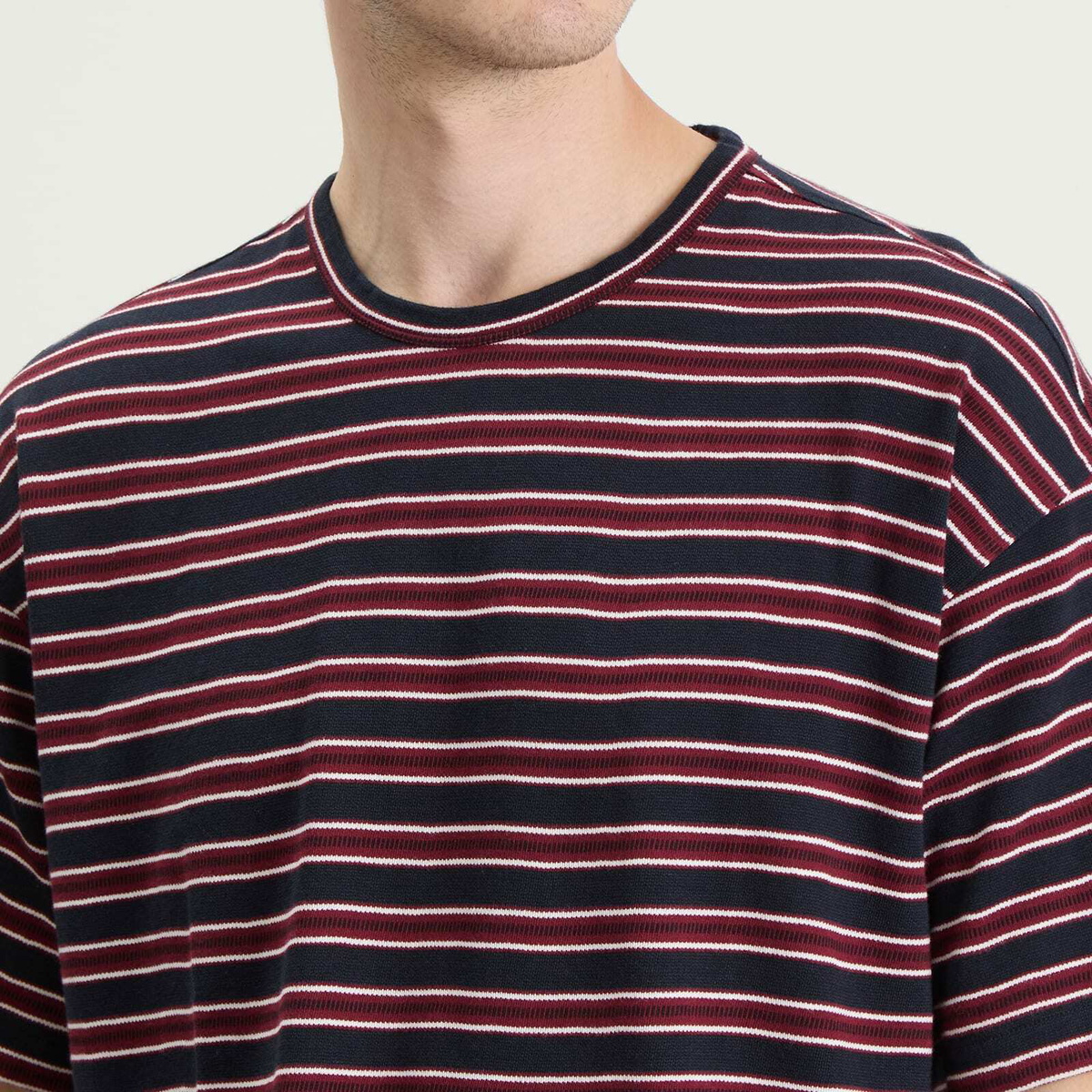 YMC Men's Triple Stripe T-Shirt in Multi