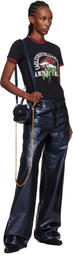 AMIRI Navy 'MA' Denim Micro Bag