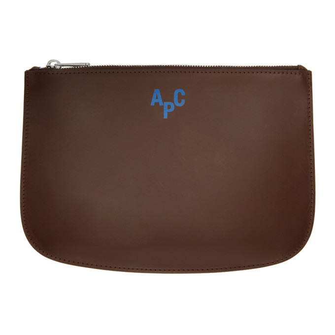 Photo: A.P.C. Brown Jayson Zip Pouch