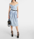 Vivienne Westwood Sunday gathered cotton midi dress