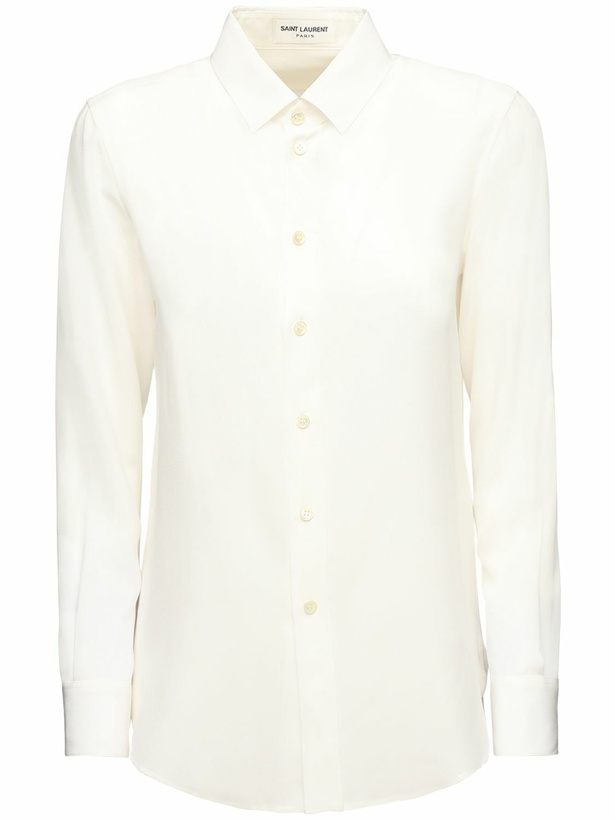 Photo: SAINT LAURENT - Silk Crepe De Chine Shirt