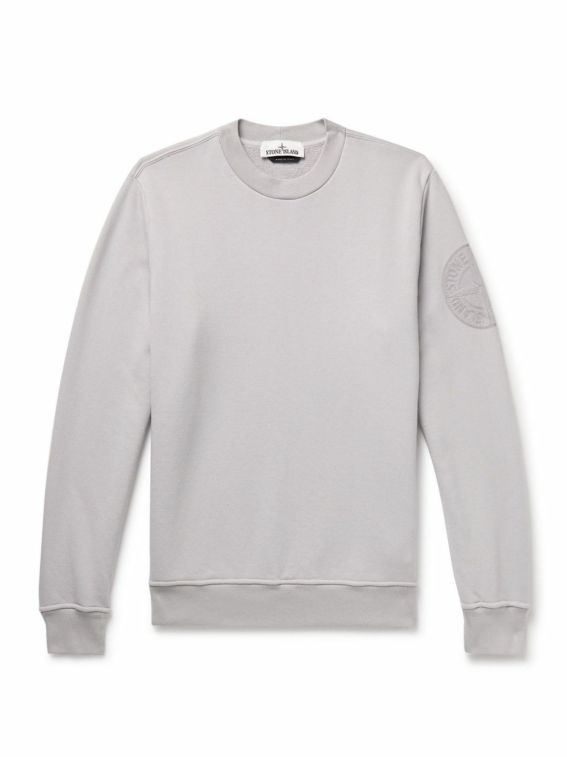 Stone Island Men's Garment Dyed Crew Sweatshirt in White
