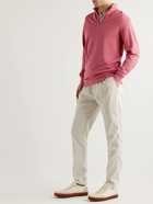Peter Millar - Crown Comfort Cotton-Blend Jersey Half-Zip Sweatshirt - Red