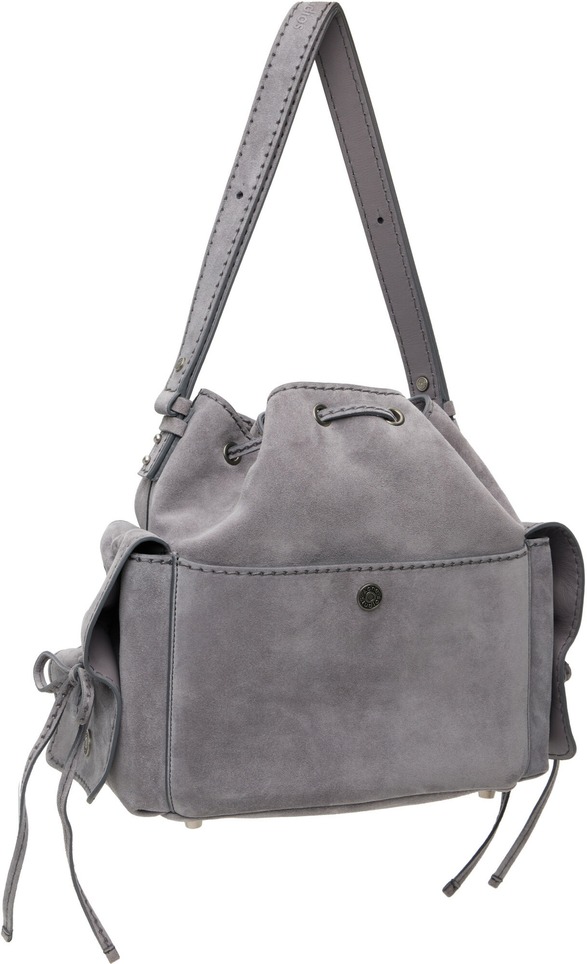 Acne Studios Gray Multipocket Bucket Bag