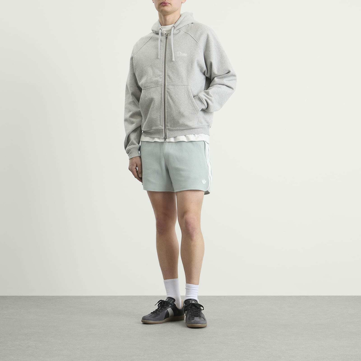 Adidas Men's Waffle Knit Sprinter Shorts in Wonder Sage