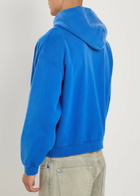 Picante Everyday Hooded Zip-up Cotton Sweatshirt Royal Blue