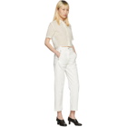 Moderne Off-White Portrait Cropped Shirt