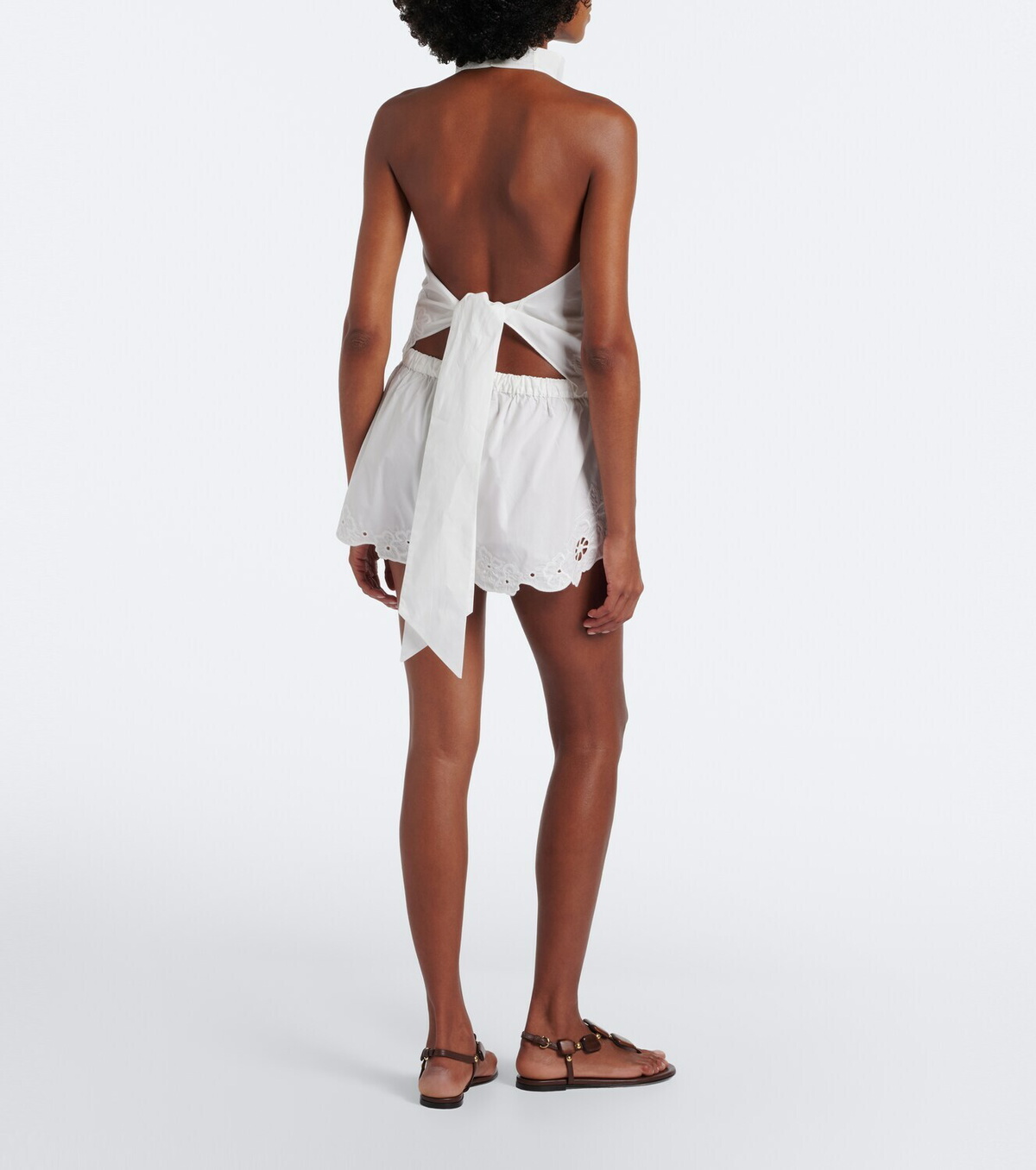 SIR Klara emboirdered cotton shorts