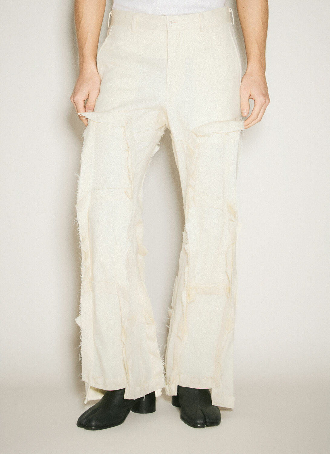Comme des Garçons Homme Plus Panelled Wool-Blend Pants