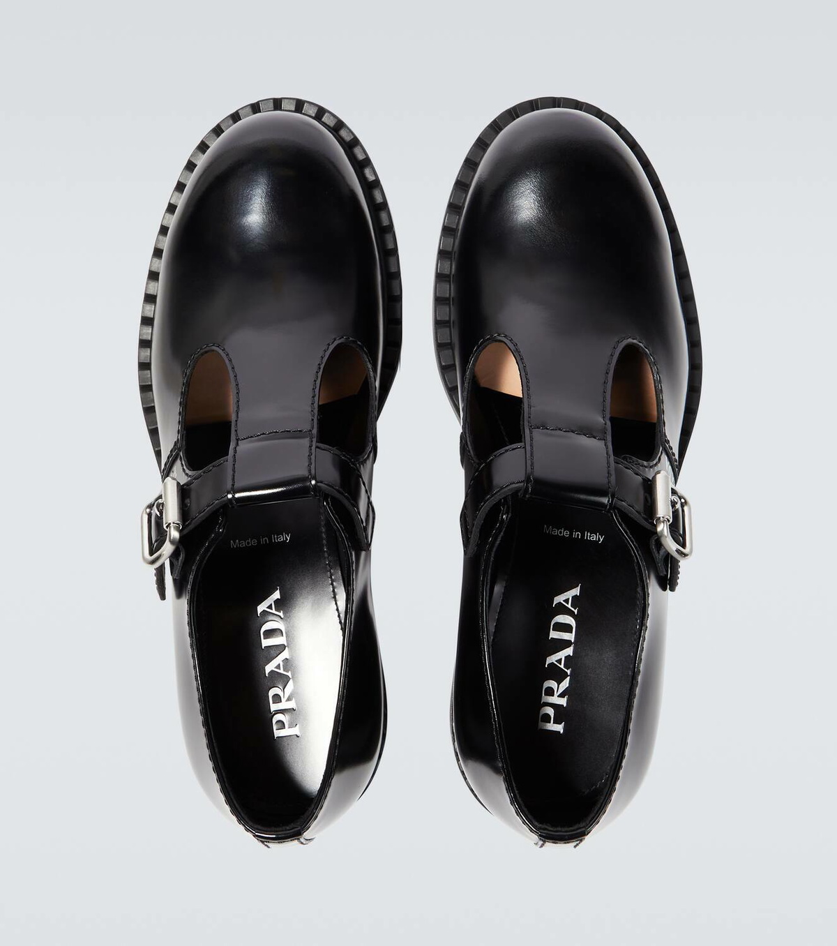 Prada Leather T-Strap Mary Jane shoes Prada