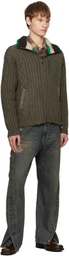 Andersson Bell Navy Twisted Zipper Pocket Jeans