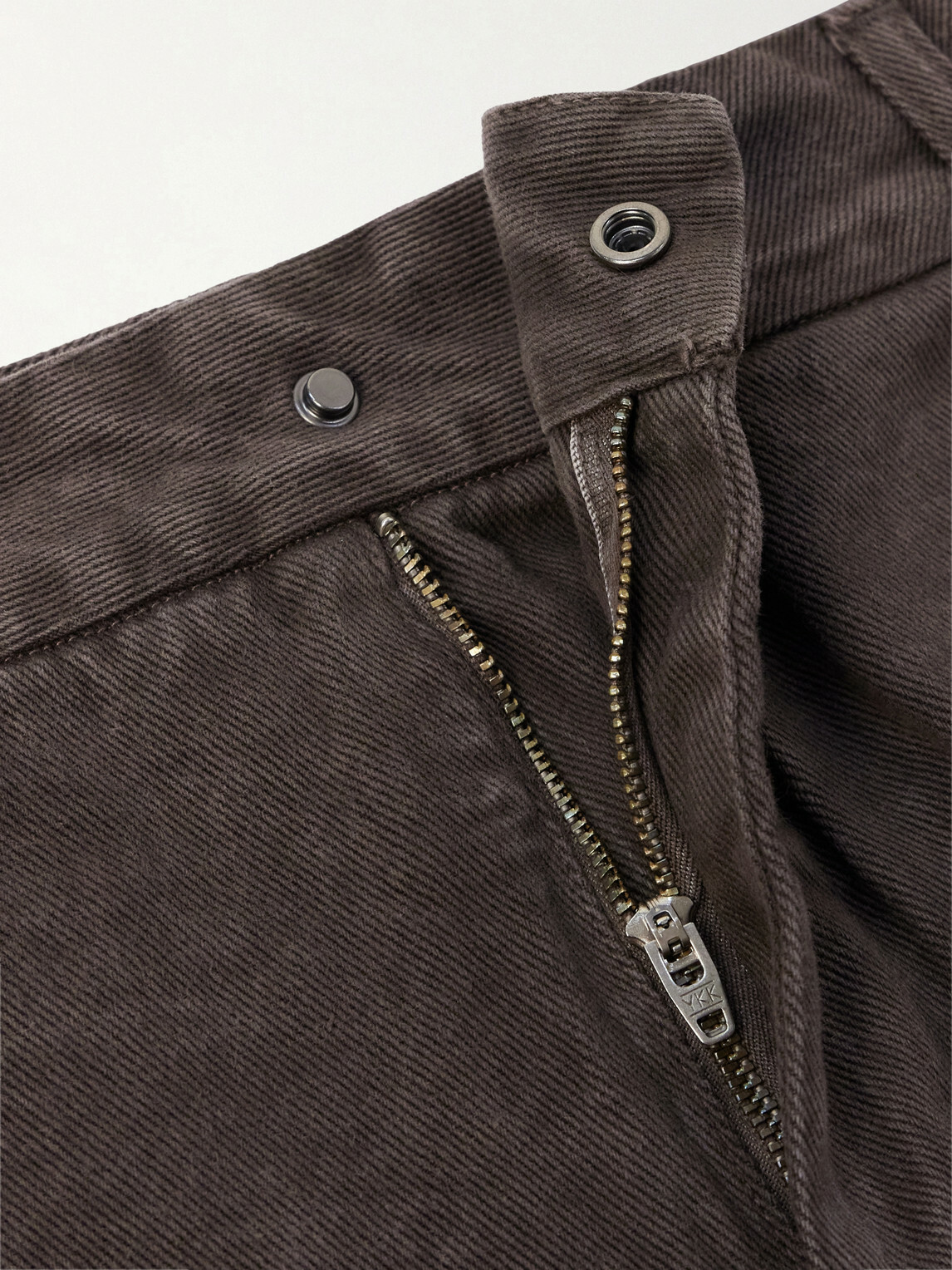 Amomento - Garment Dyed Wide-Leg Jeans - Brown