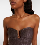 Melissa Odabash Argentina lamé swimsuit