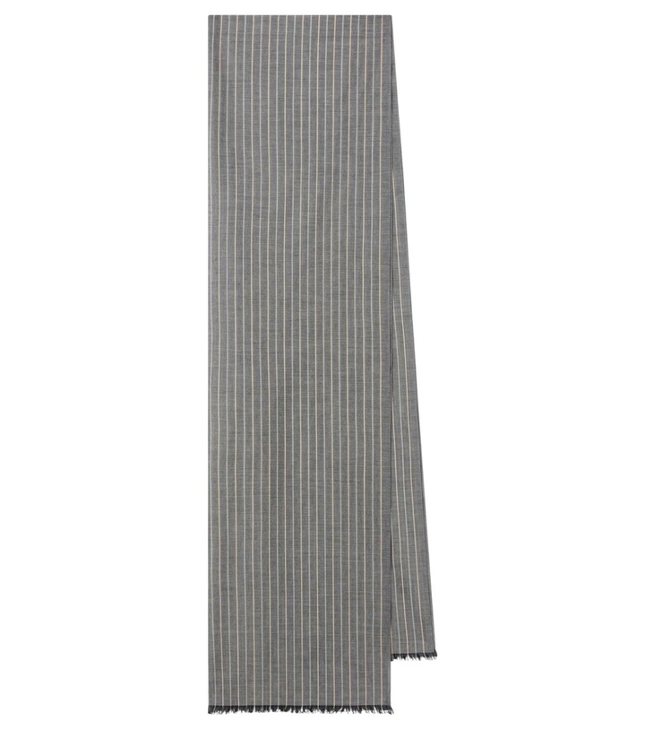 Photo: The Row Guel striped cotton scarf