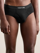 TOM FORD - Stretch-Cotton and Modal-Blend Briefs - Black