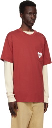 Carhartt Work In Progress Red Amour Pocket T-Shirt