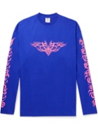 VETEMENTS - Logo-Print Cotton-Jersey T-Shirt - Blue