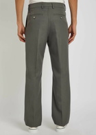 Ami Paris Straight-leg Wool Trousers Charcoal