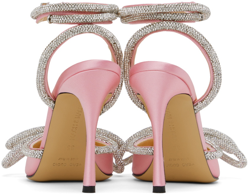 MACH & MACH Pink Double Bow Heels MACH & MACH