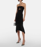 Alexandre Vauthier - Halterneck jersey midi dress