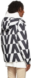 Valentino Reversible Black & White Optical Print Jacket
