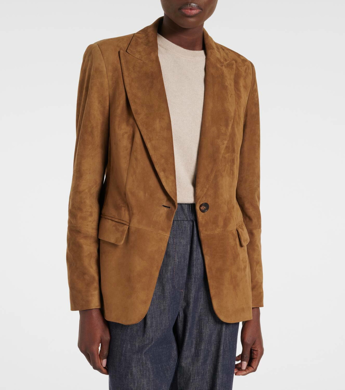 Brunello Cucinelli Monili suede jacket