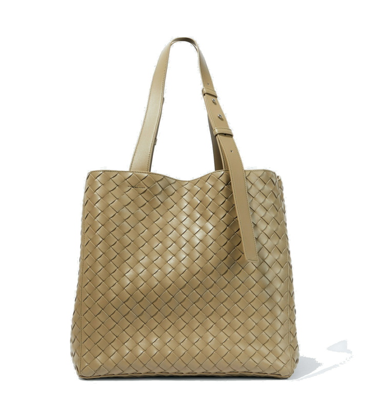 Photo: Bottega Veneta - Cube Intrecciato leather tote bag