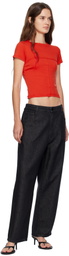Eckhaus Latta Red Lapped Baby T-shirt