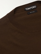 TOM FORD - Slim-Fit Wool Sweater - Brown