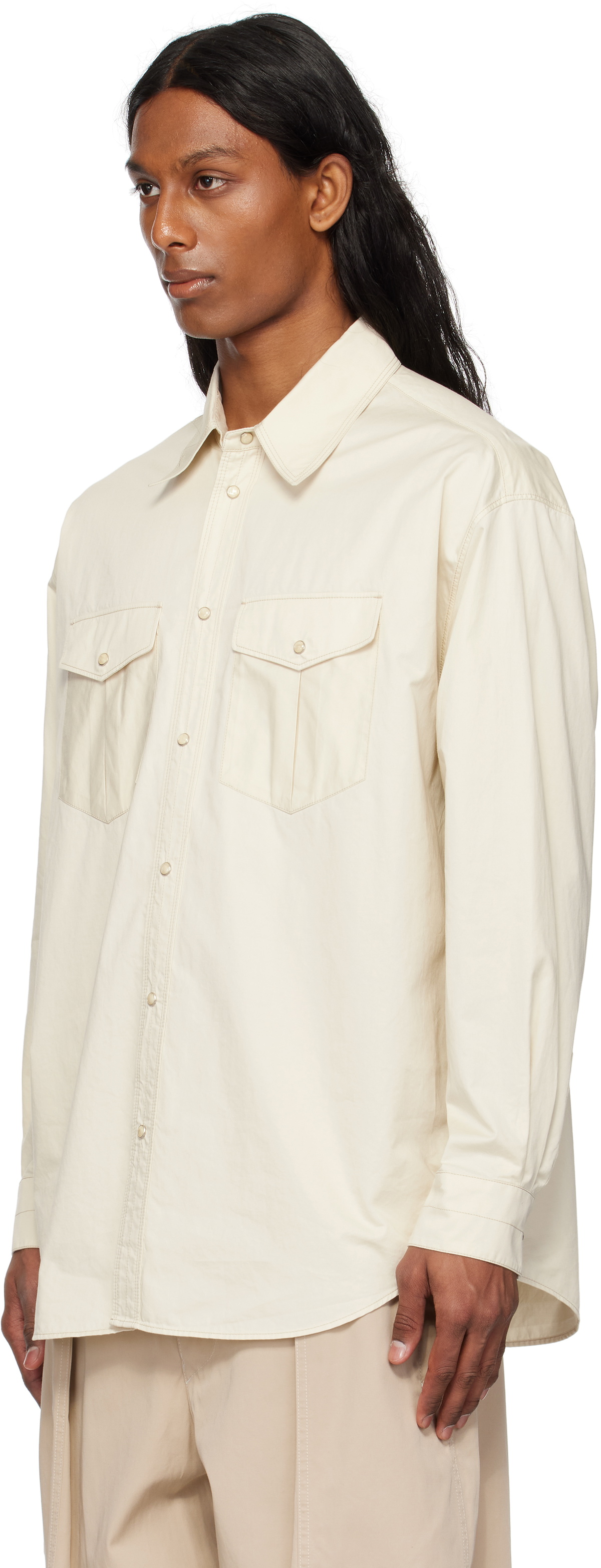 LEMAIRE Off-White Western Shirt Lemaire