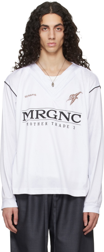 Photo: Serapis White Double V Football Jersey