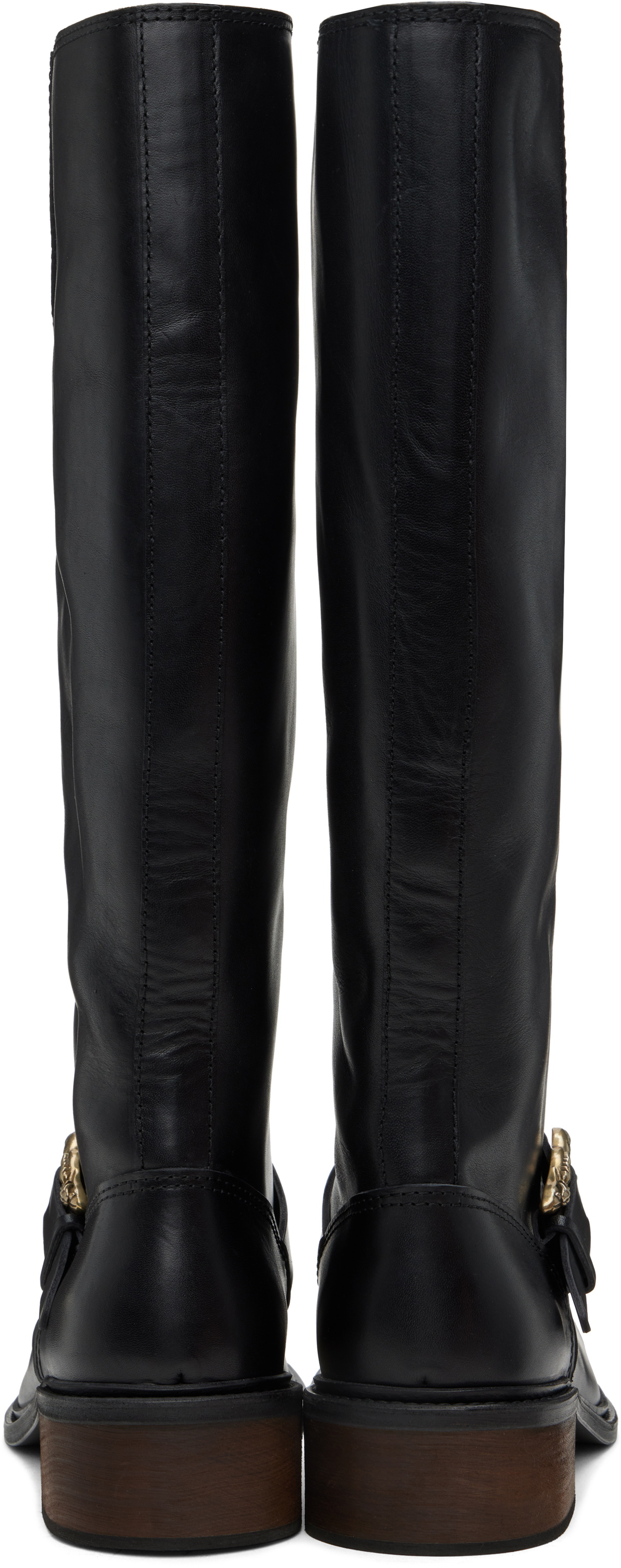 Enfants Riches Déprimés Black Motorcycle Tall Boots Enfants