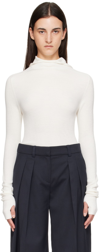Photo: The Frankie Shop Off-White Danae Knit Hoodie