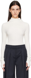 The Frankie Shop Off-White Danae Knit Hoodie