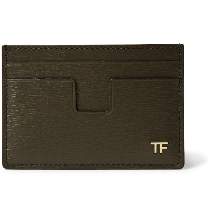 Photo: TOM FORD - Textured-Leather Cardholder - Green