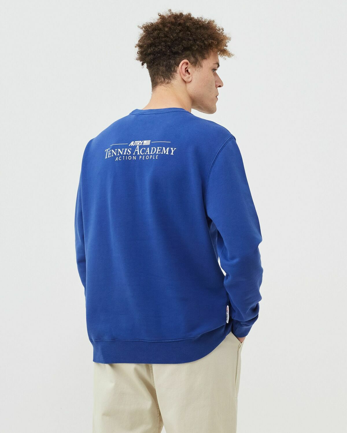 Autry Action Shoes Sweatshirt Tennis Man Blue Sweatshirts
