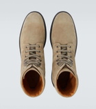 Tod's Suede combat boots