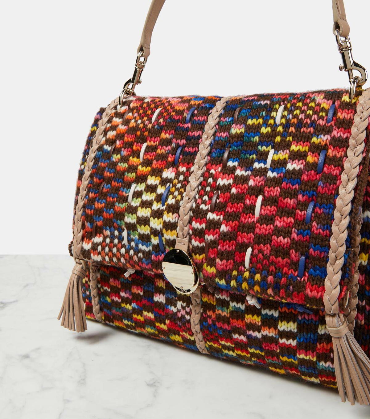 Chloé Penelope Large wool shoulder bag Chloe