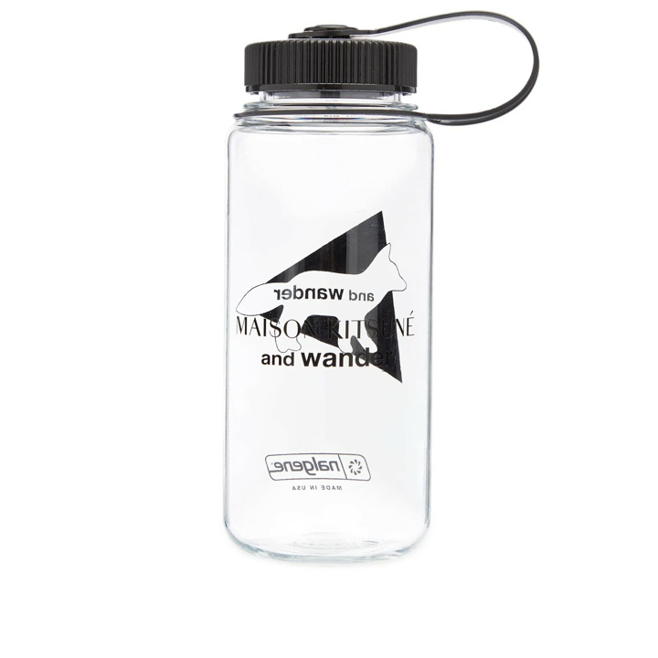 Photo: And Wander x Maison Kitsuné x Nalgene Bottle in Black