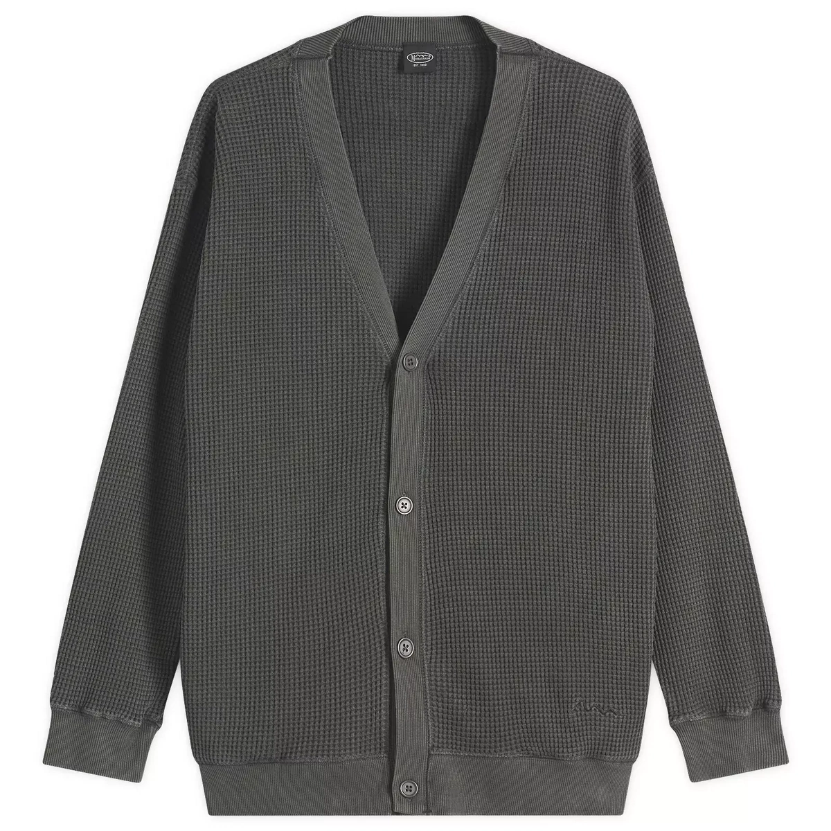 Manastash Men's Heavy Snug Thermal Cardigan in Black